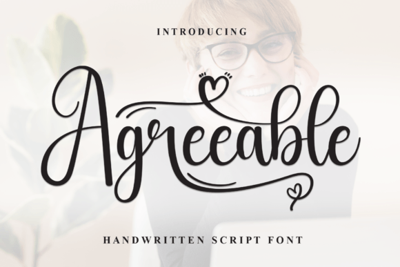 Agreeable: A Sweet Handwritten Font