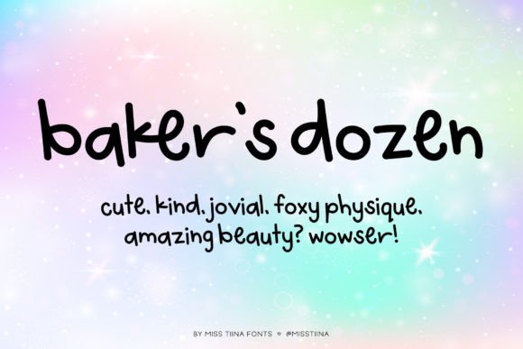 Baker’s Dozen Font for Web Design