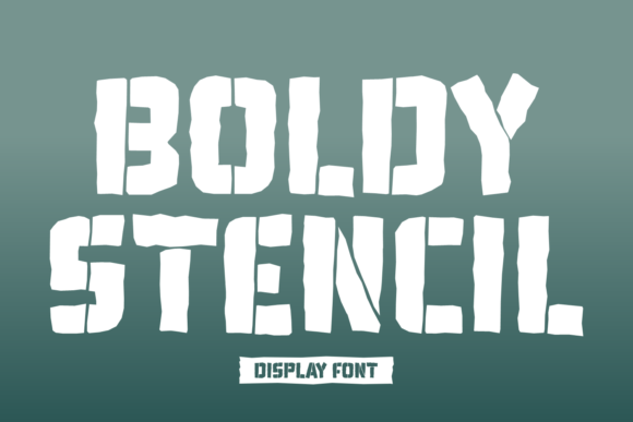 Boldy Stencil Font for Business Branding