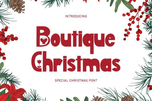 Boutique Christmas Font for Web Design