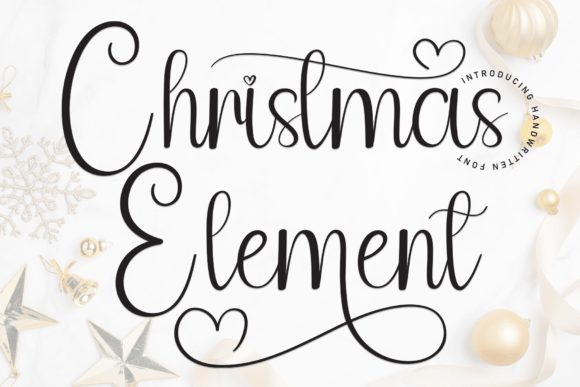 Christmas Element Font for Business Branding