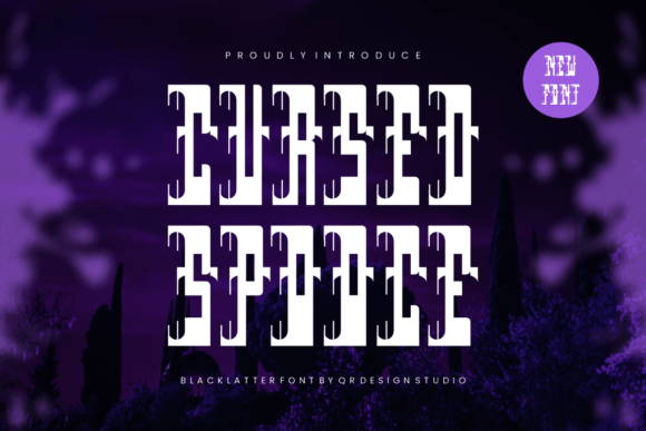 Cursed Spooce: Bold Font for Branding