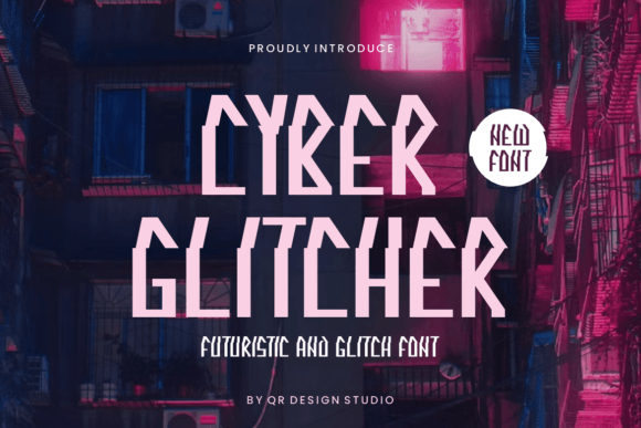 Cyber Glitcher Font for Business Branding