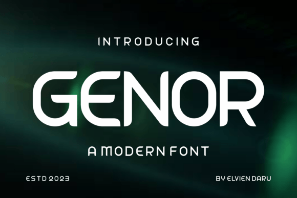Genor: A Bold Font for Digital Campaigns