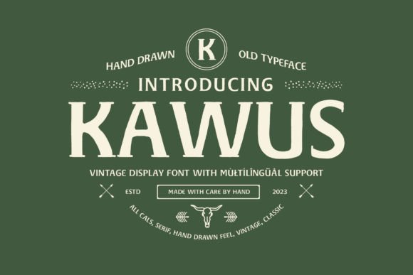 Kawus Font: Vintage Style for Modern Campaigns