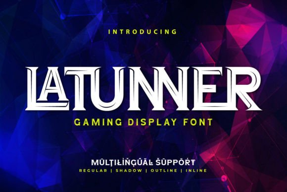 Latunner Font for Bold Web Design