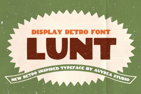 Lunt Font: Bold Display Sans Serif