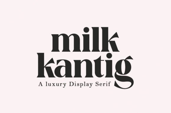Milk Kantig Font for Creative Projects