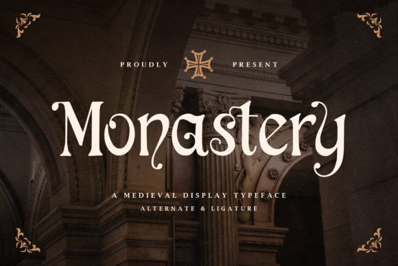 Monastery Font: Medieval Elegance for Designers