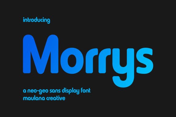 Morrys Font for Creative Makers