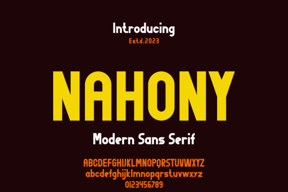 Nahony: A Bold Font for Digital Campaigns