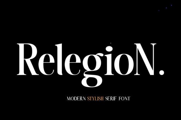 Relegion Font for Web Design