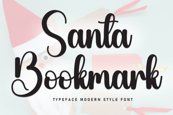 Santa Bookmark Font for Creative Brands