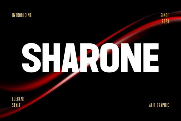 Sharone – A Bold Font for Business