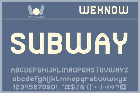 Subway: A Versatile Sans Serif Font