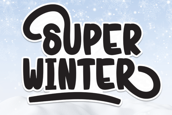 Super Winter Font for Creative Makers