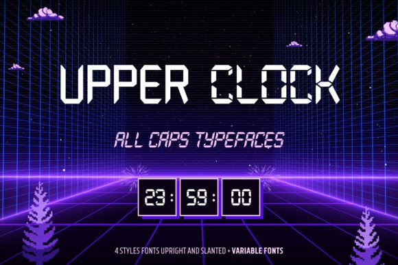 Upper Clock Font: Modern Typography